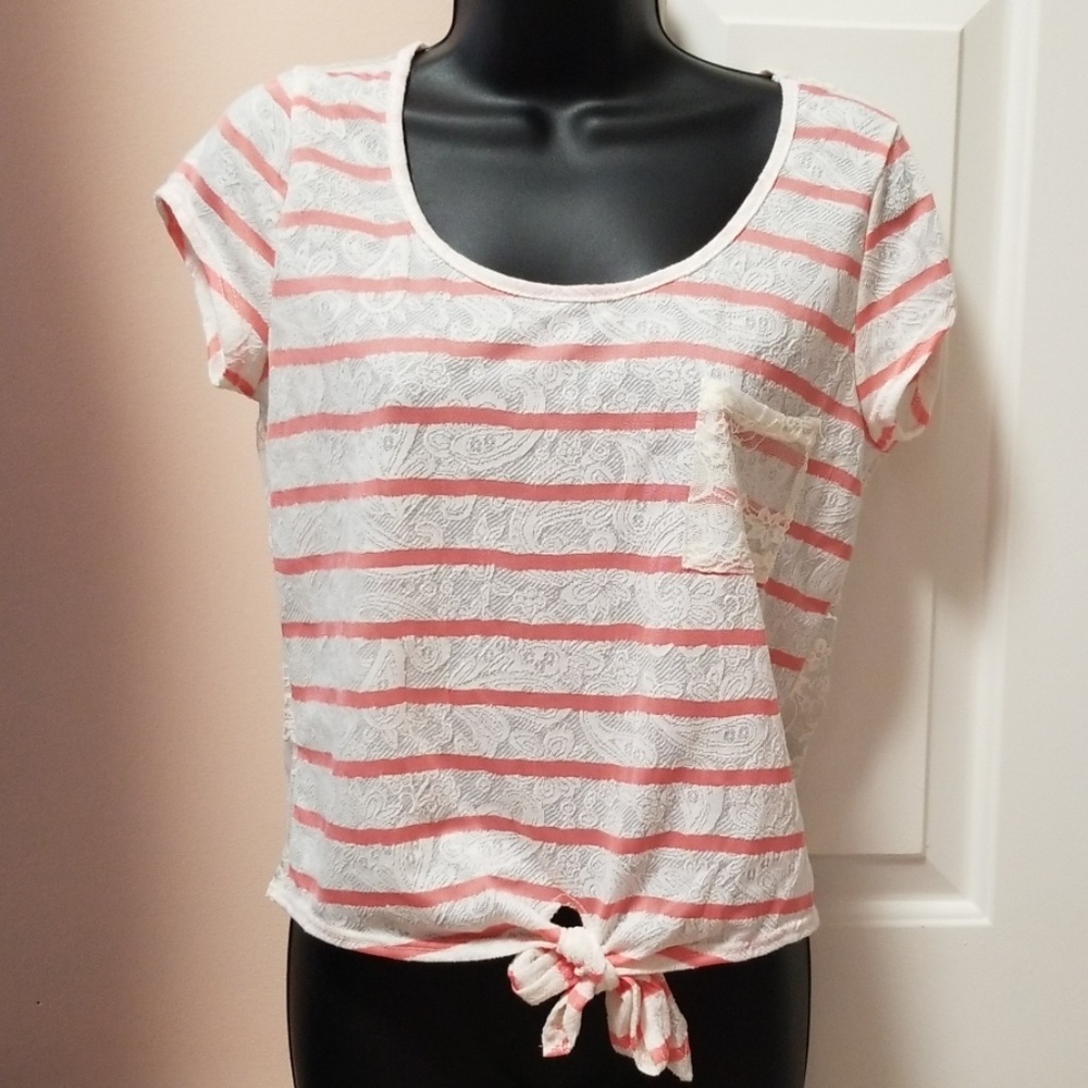 Body Central Lace Back Top